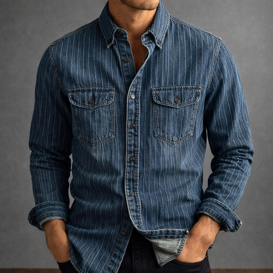 Ridgeline™ – Vintage Denim Work Shirt