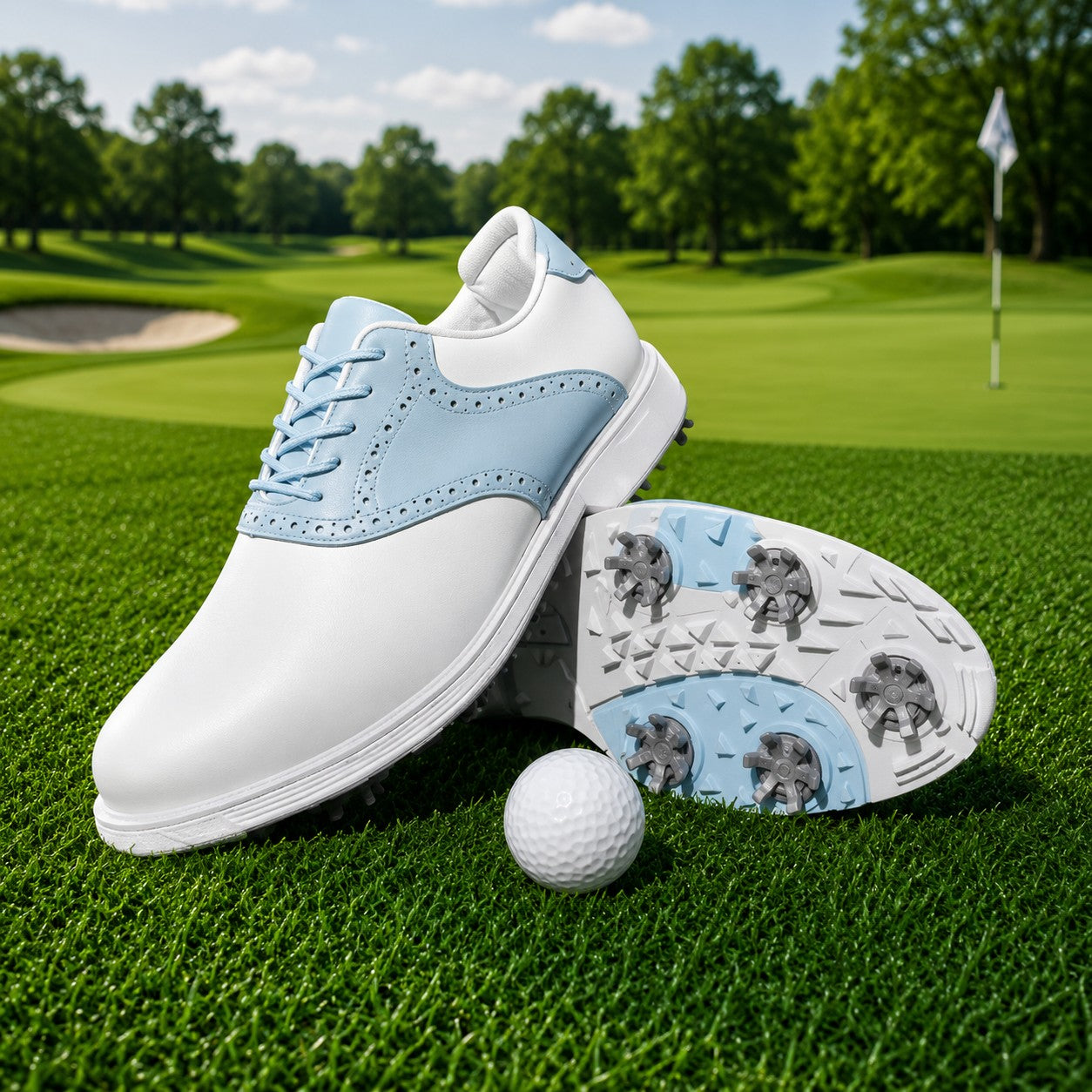 BROGUE SPIKE GOLF SHOES