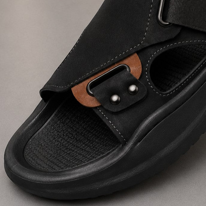 BUCKLE STRAP THICK SOLE SANDALS