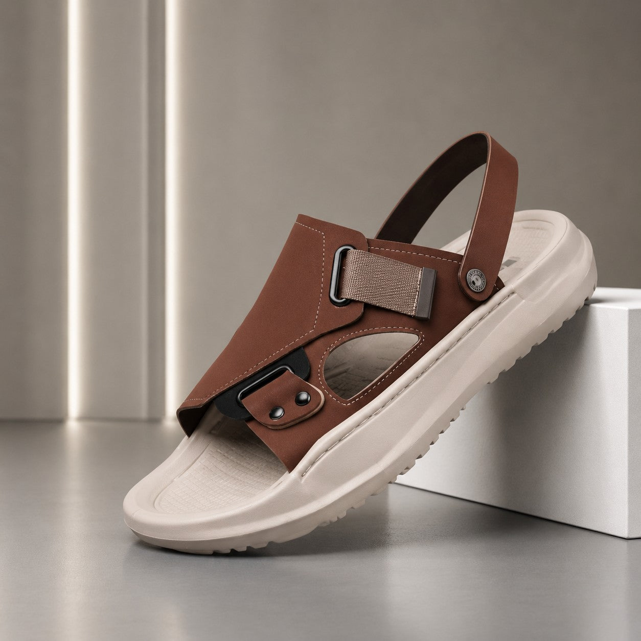 BUCKLE STRAP THICK SOLE SANDALS