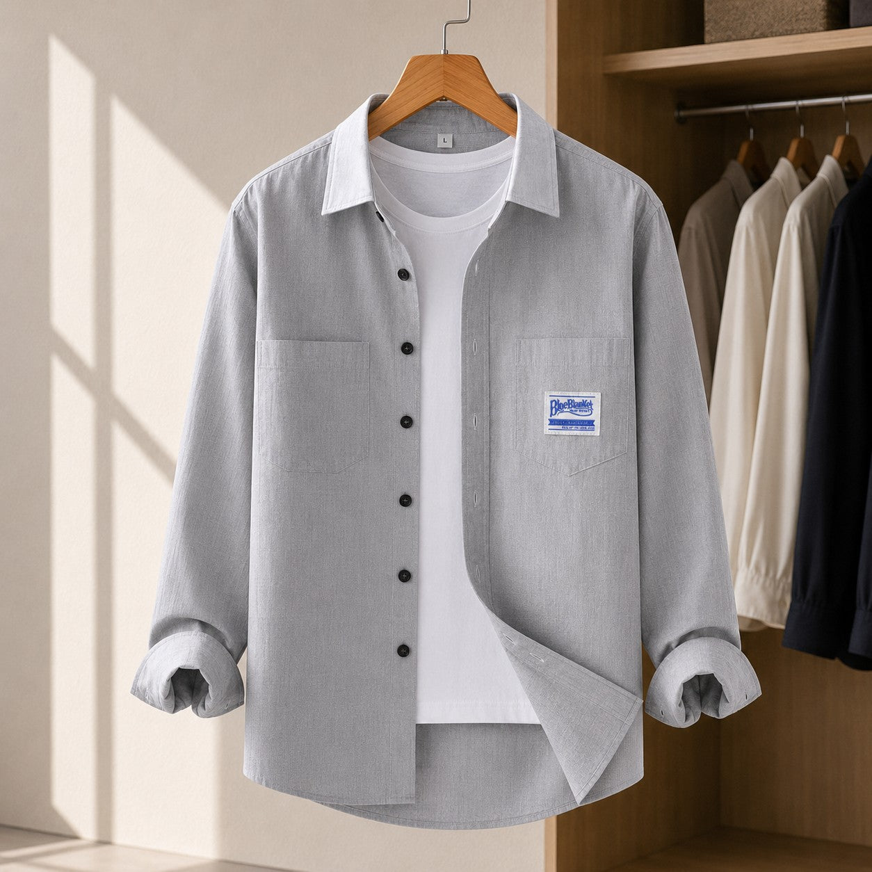 CLEAN CUT CARGO STYLE SHIRT