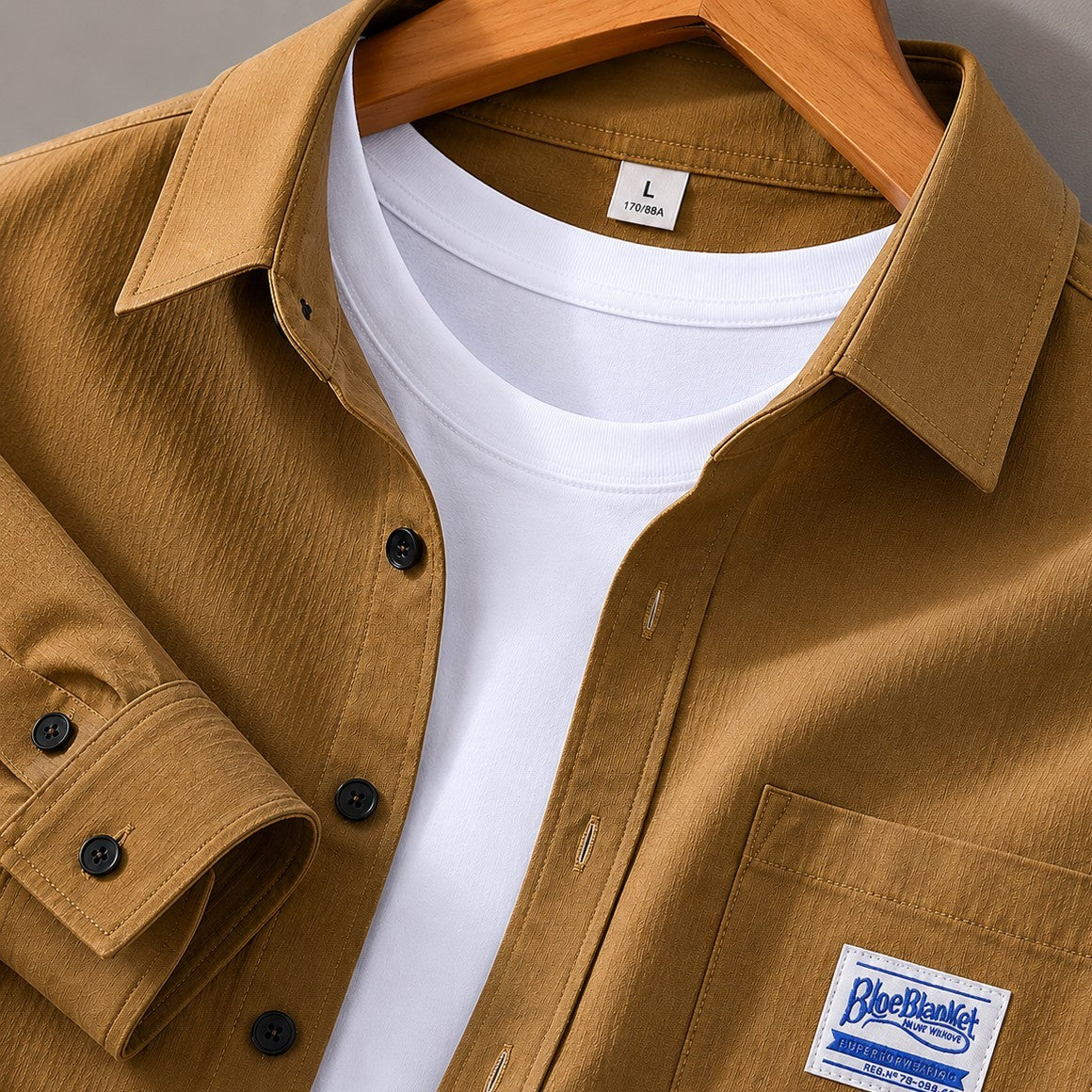 CLEAN CUT CARGO STYLE SHIRT