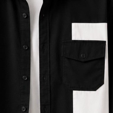 CONTRAST CHEST POCKET SHIRT