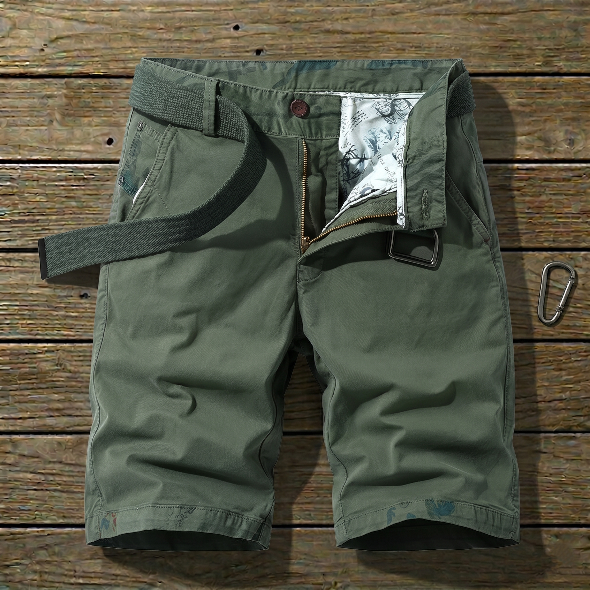COTTON STRETCH CARGO SHORTS