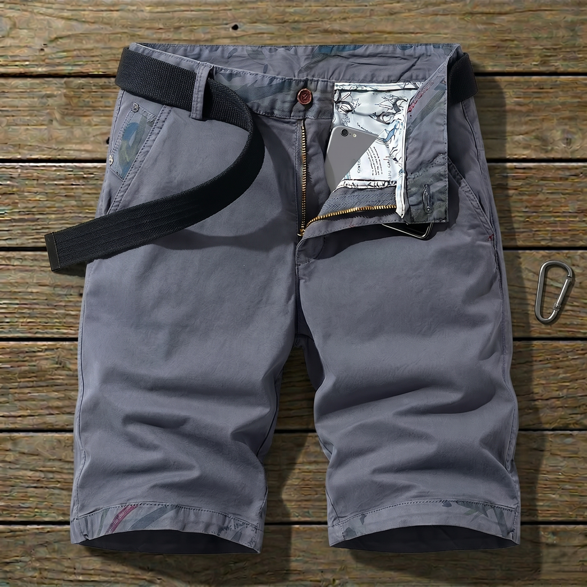 COTTON STRETCH CARGO SHORTS