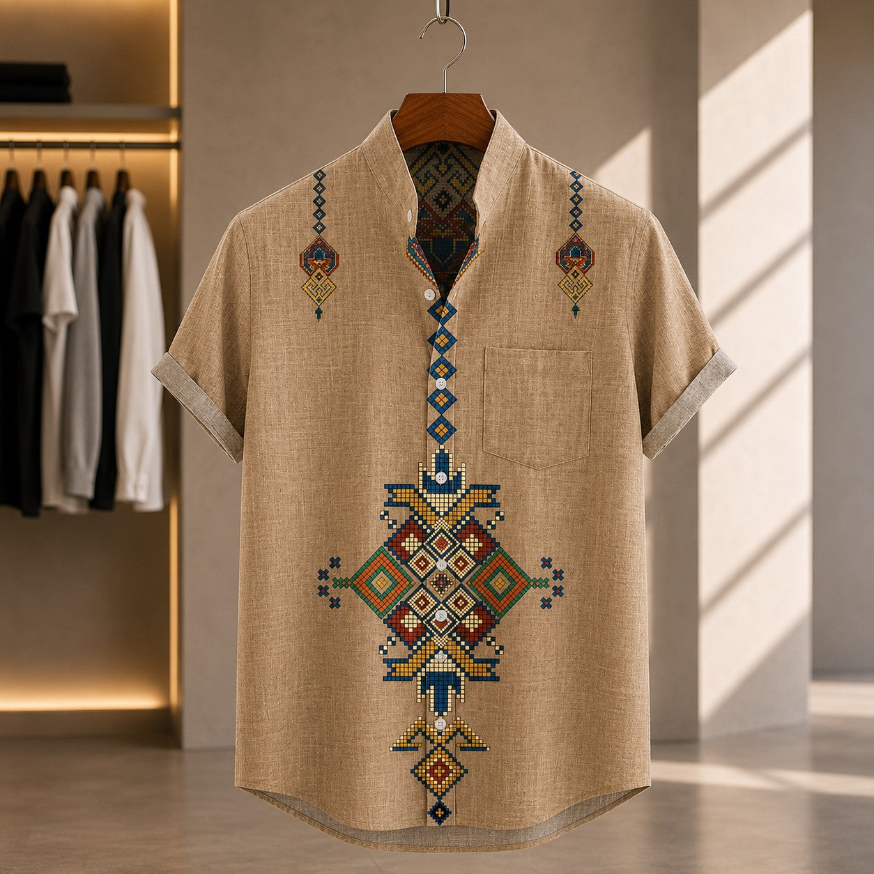 CULTURAL PRINT SHORT SLEEVE