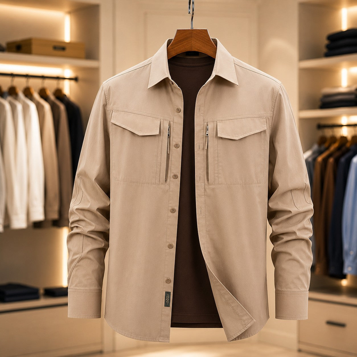 DOUBLE POCKET TACTICAL SHIRT