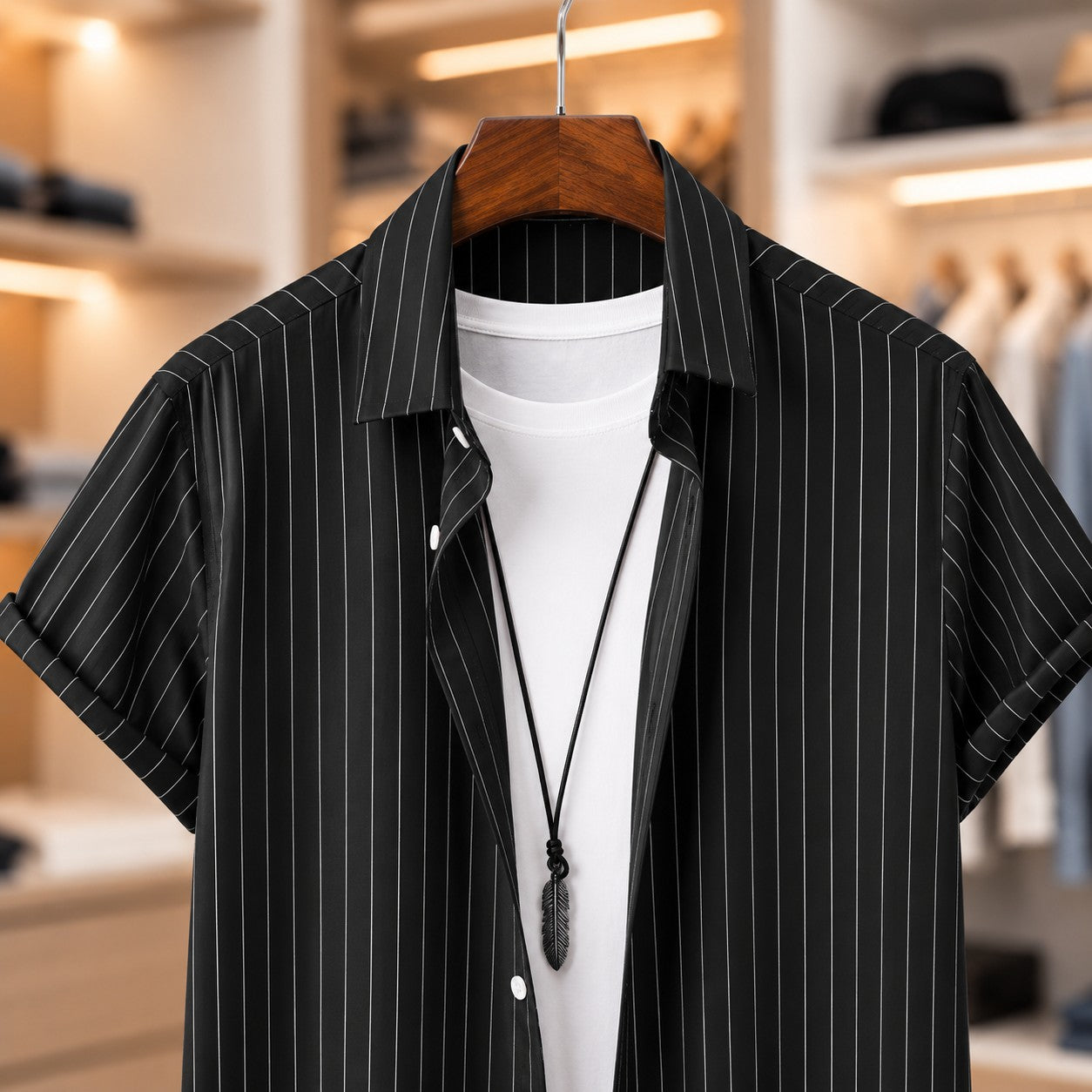 FINE STRIPE SHIRT