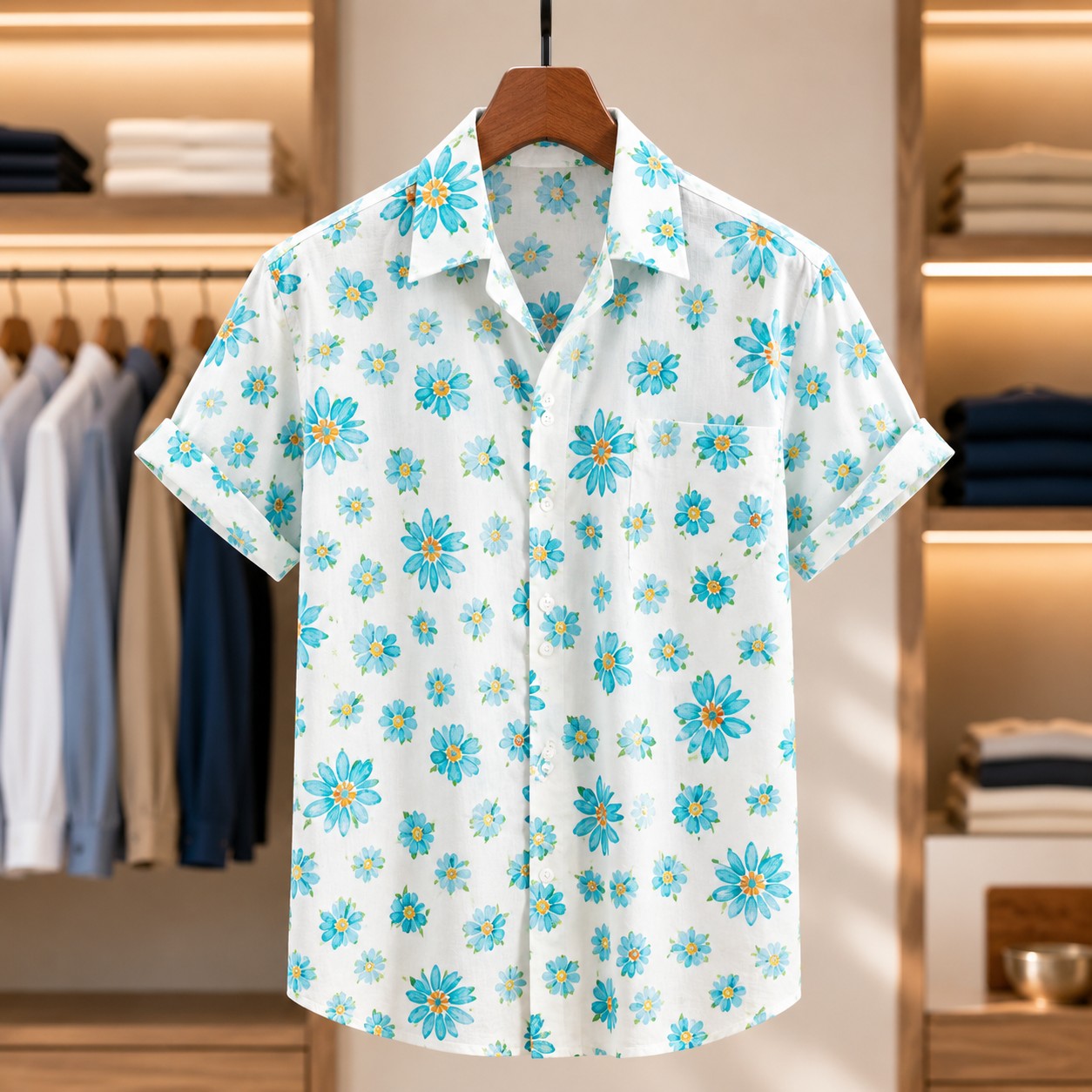 FLORAL SHORT SLEEVE SHIRT
