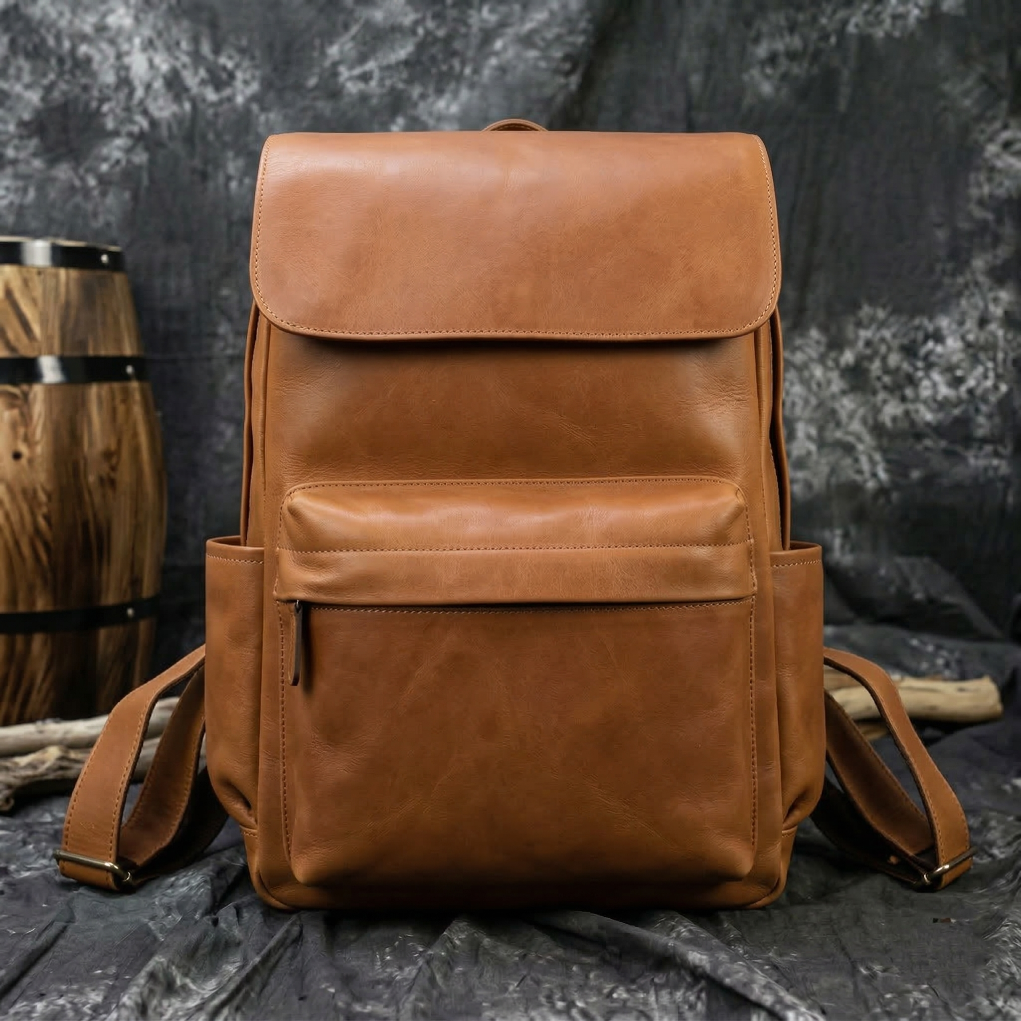 LEATHER LAPTOP BACKPACK