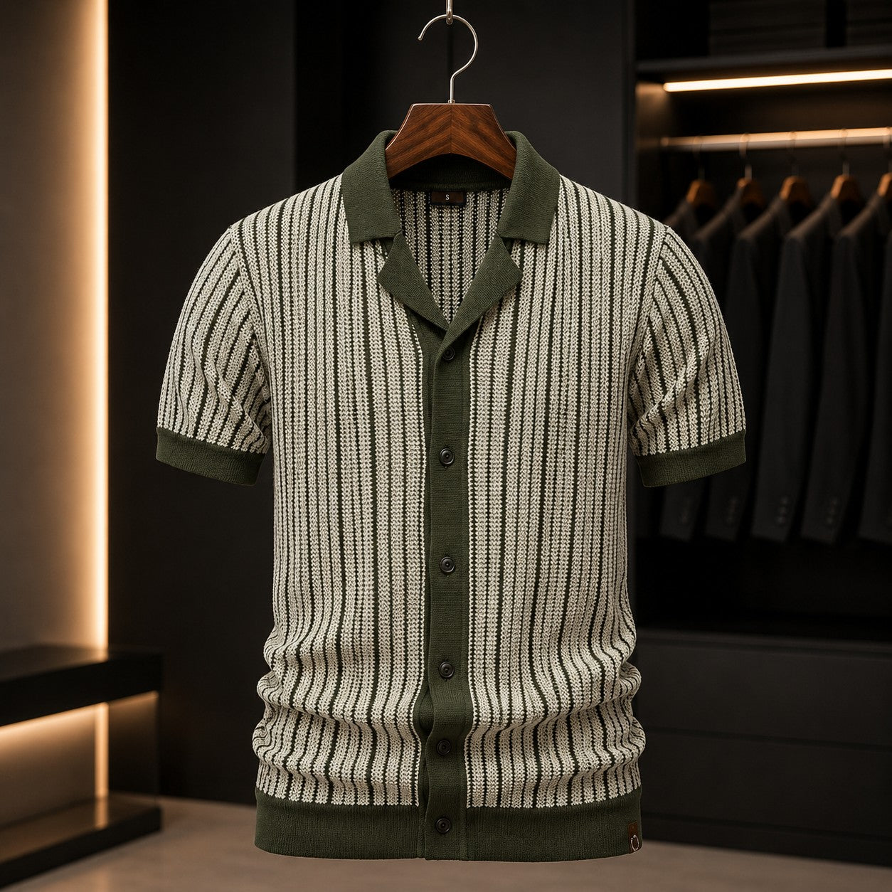 HAVANA STRIPE KNIT POLO