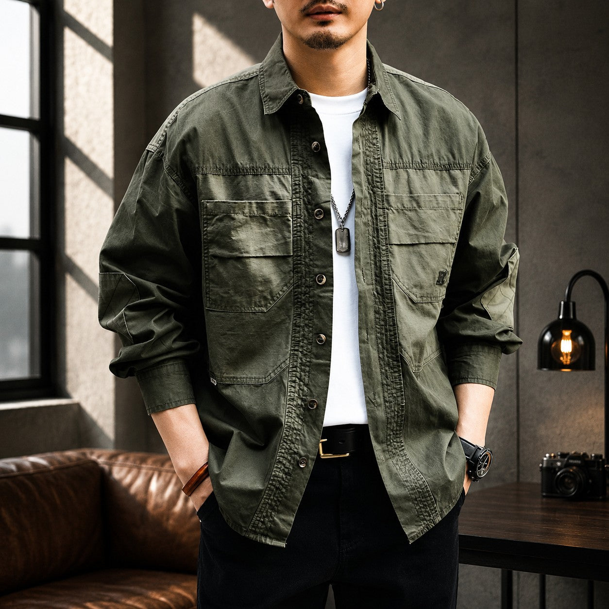 LOOSE FIT WORKWEAR OVERSHIRT