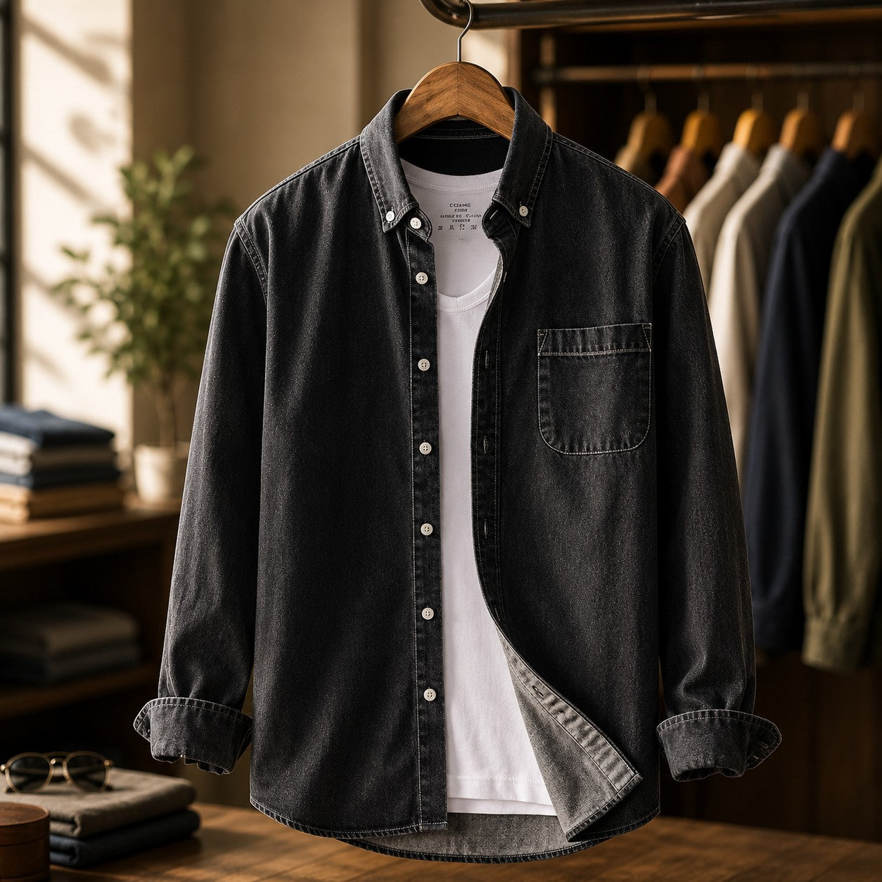 MODERN WORKWEAR DENIM SHIRT