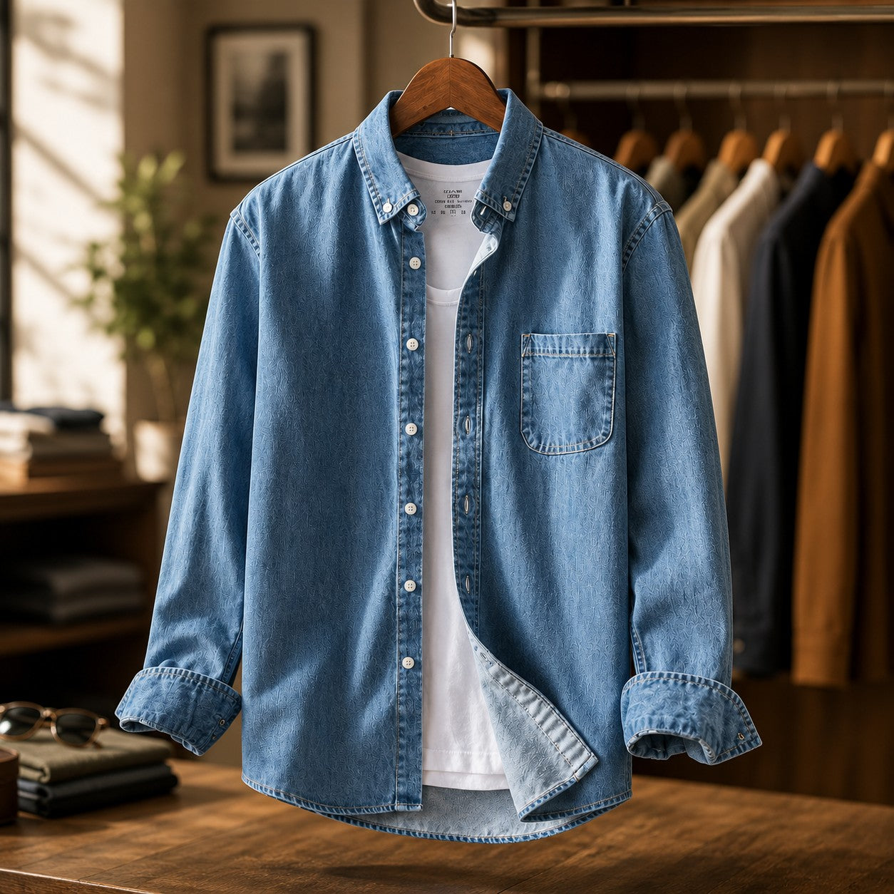 MODERN WORKWEAR DENIM SHIRT