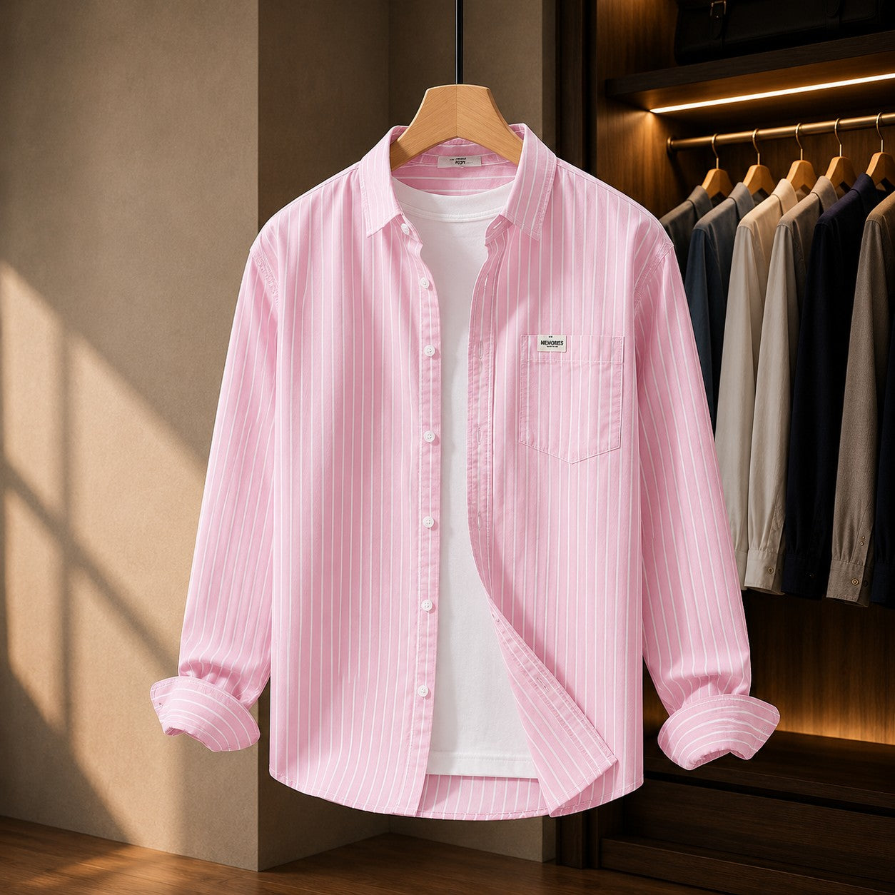 OXFORD STRIPE LONG SLEEVE SHIRT