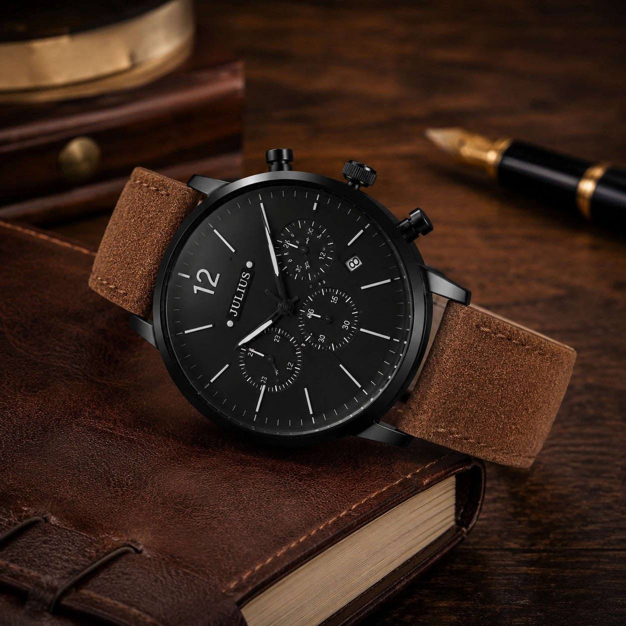 RETRO MULTI-DIAL QUARTZ WATCH