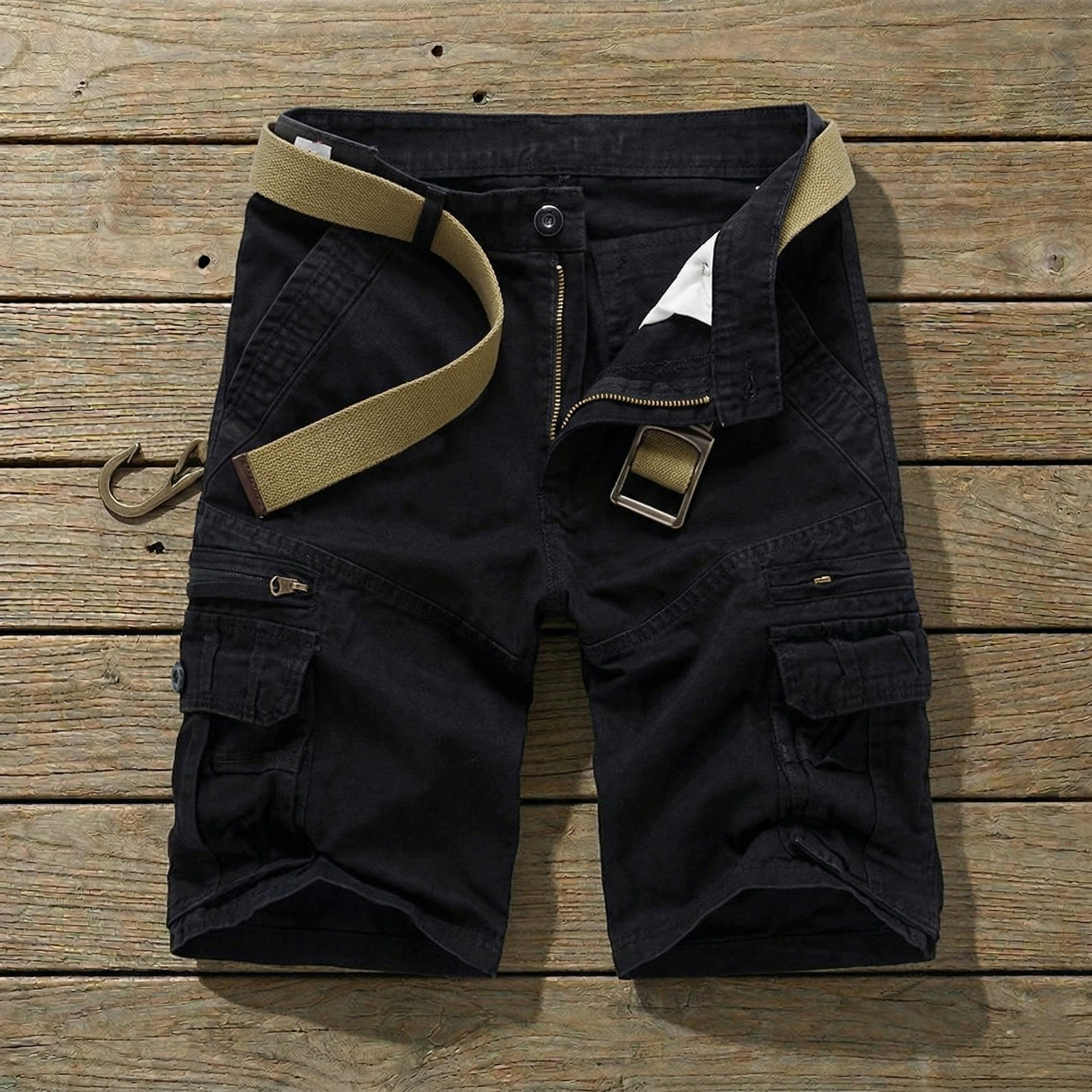 RUGGED KNEE-LENGTH SHORTS