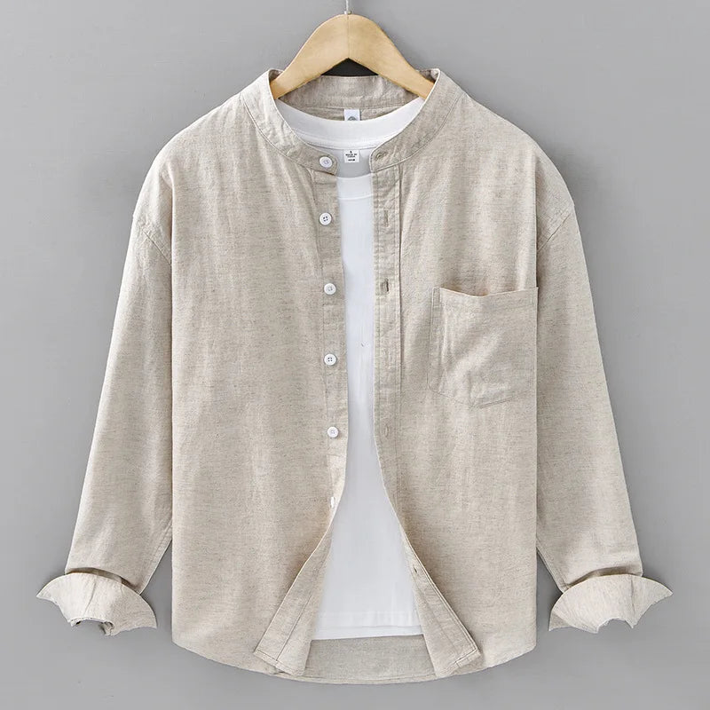 Kaito Minimalist Linen Shirt