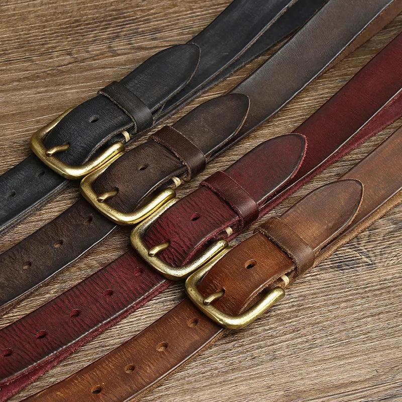 ORIGINAL COWHIDE PIN BELT