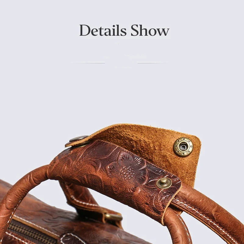 Ravenport Leather Weekender Bag