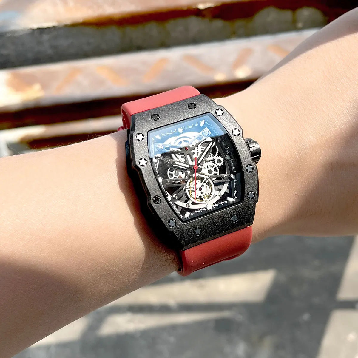 Barrelon Skeleton Quartz Watch