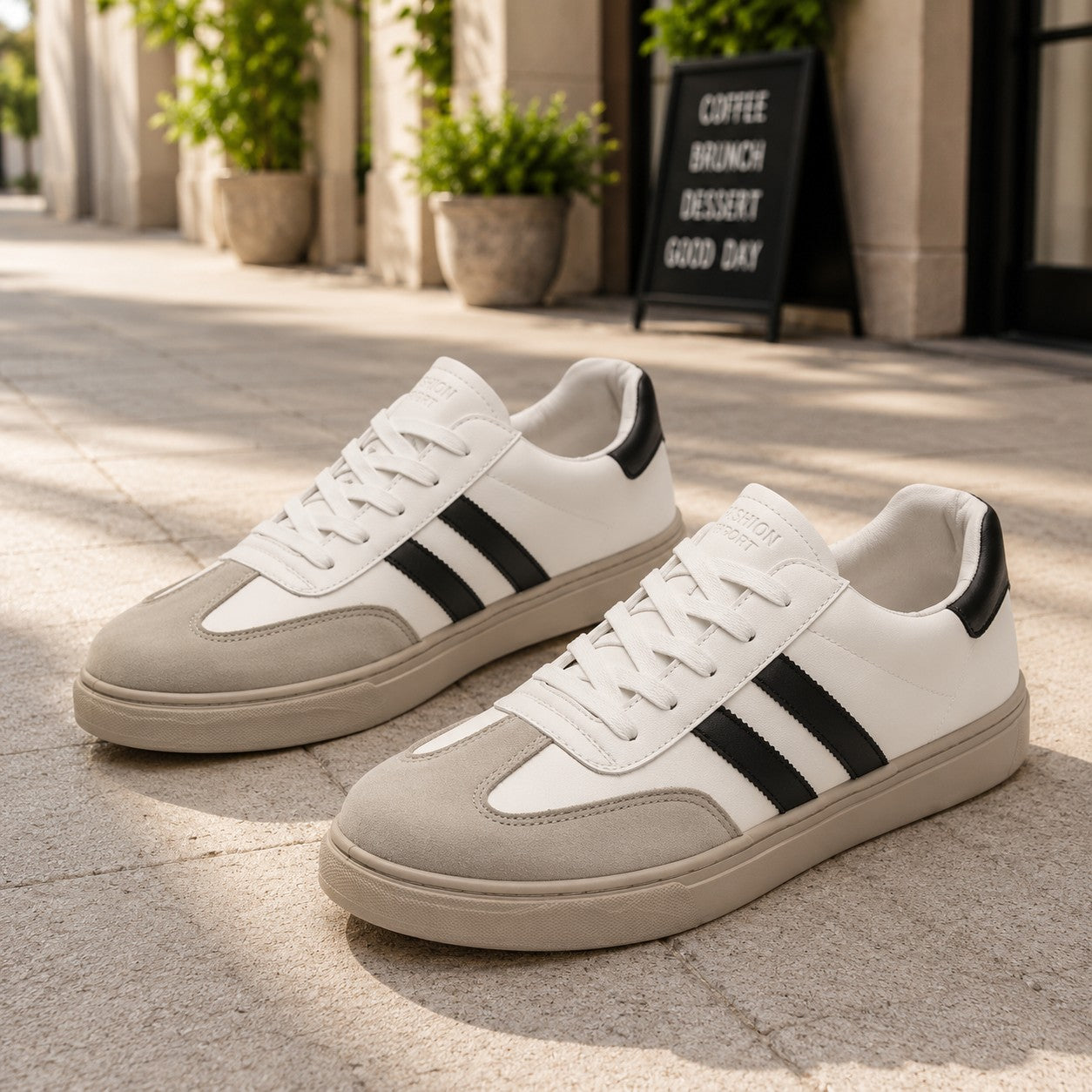 SUEDE FLAT SOLE SNEAKER