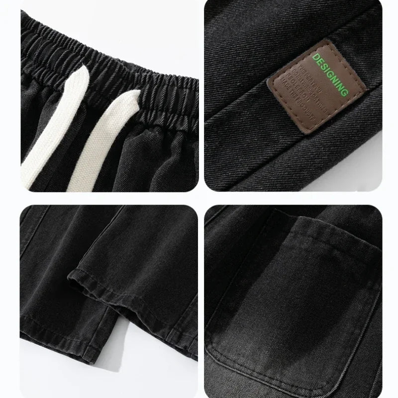 Urban Wide-Leg Denim Pants