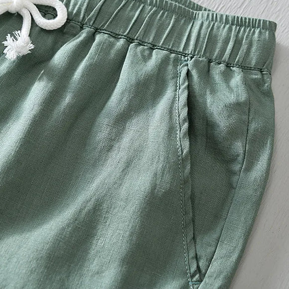 COASTAL BREEZE LINEN SHORTS