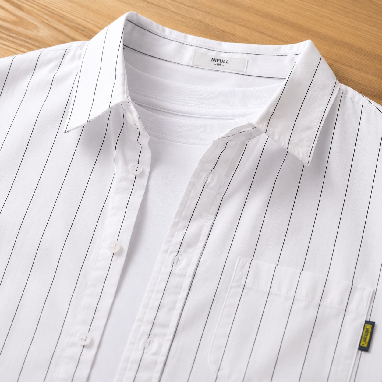 VERTICAL STRIPE OVERSHIRT