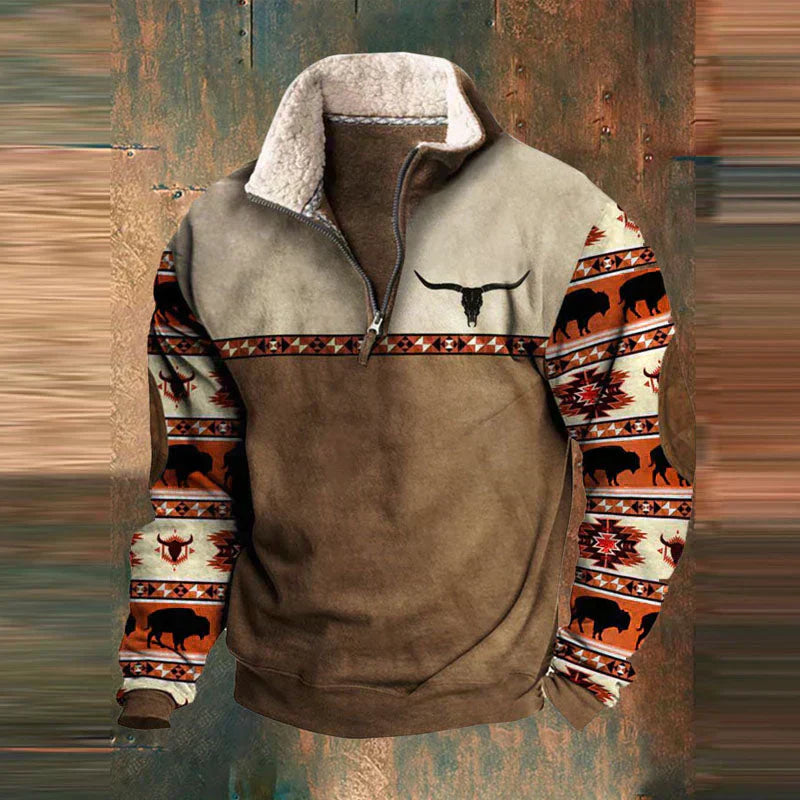 James™ - Vintage Comfy Pullover Zip