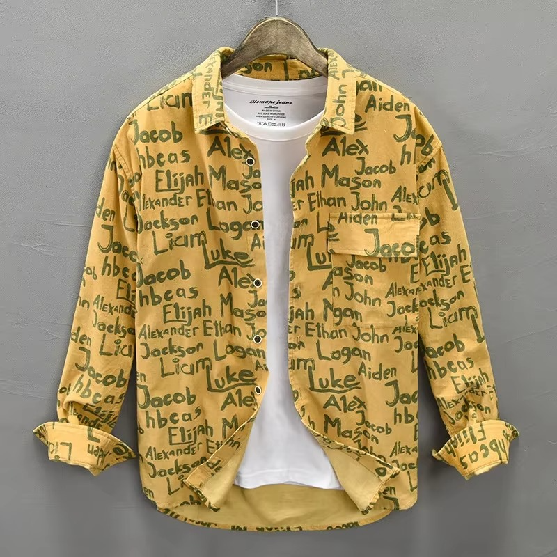 SIGNATURE PRINT CASUAL SHIRT