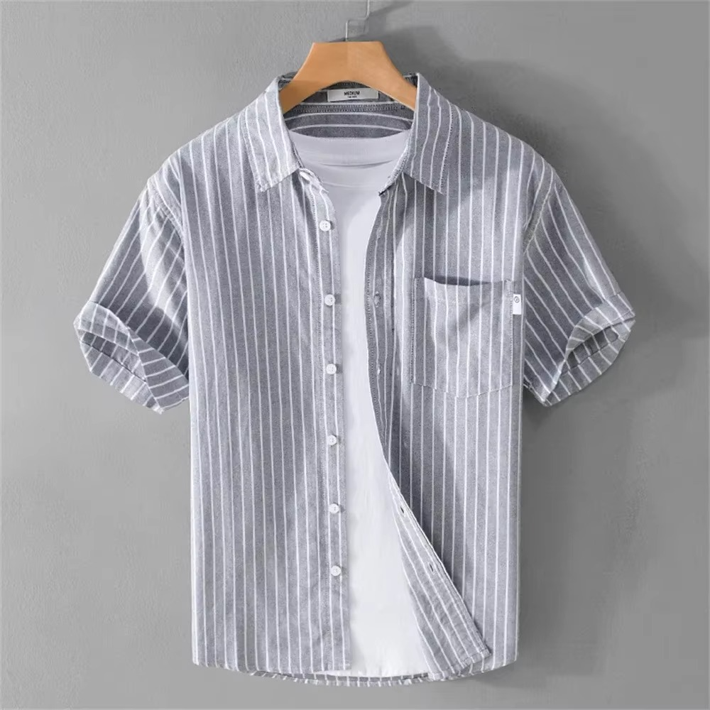 STRIPED SHORT SLEEVE SHIRT