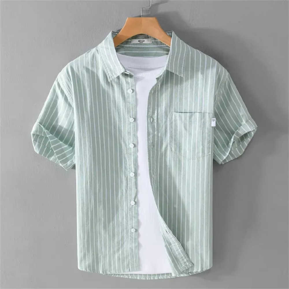 STRIPED SHORT SLEEVE SHIRT