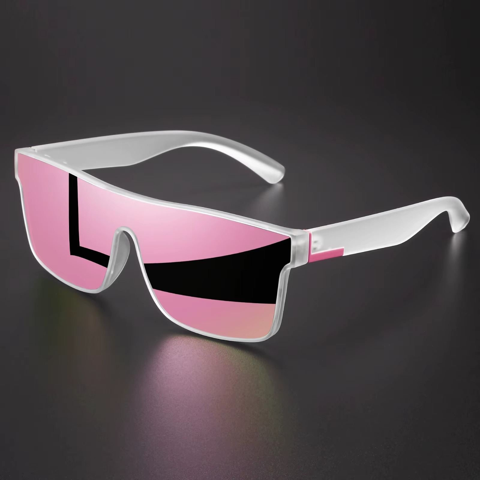 UV400 MIRROR SQUARE SUNGLASSES