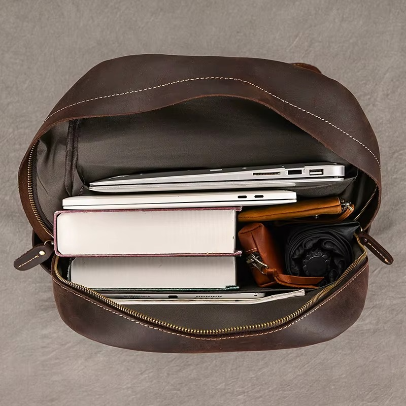 LEATHER LAPTOP BACKPACK