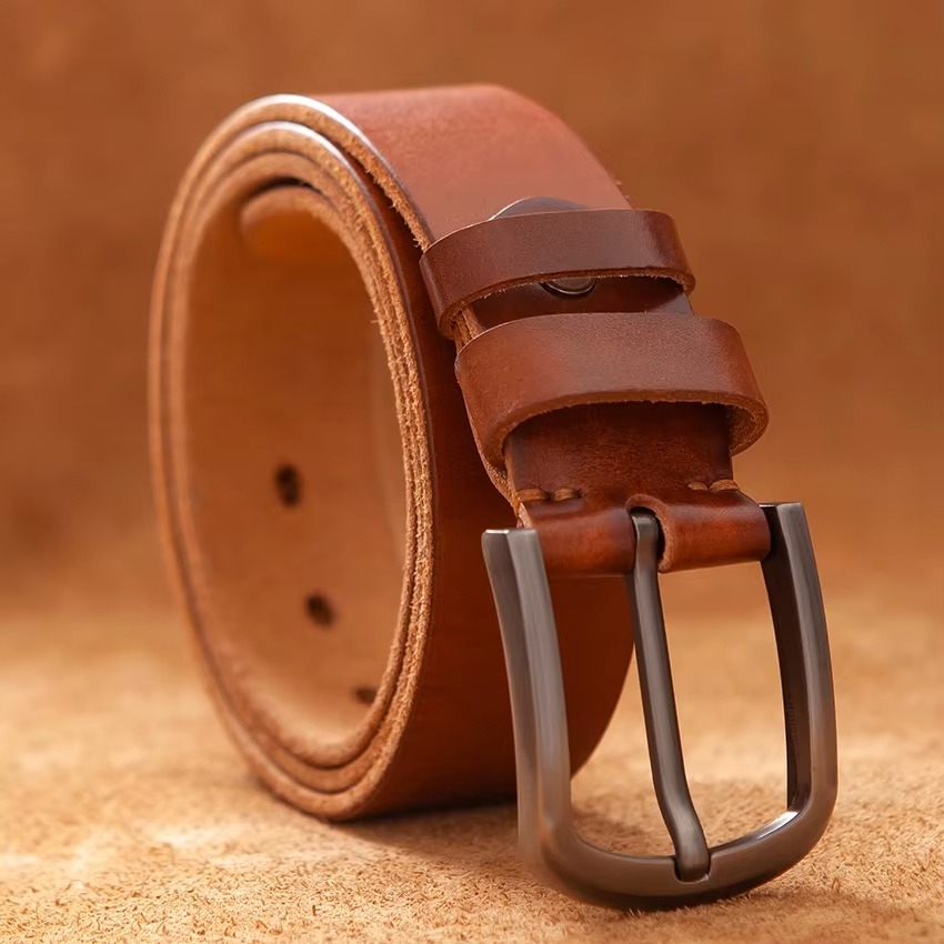 FULL COWSKIN LEATHER BELT