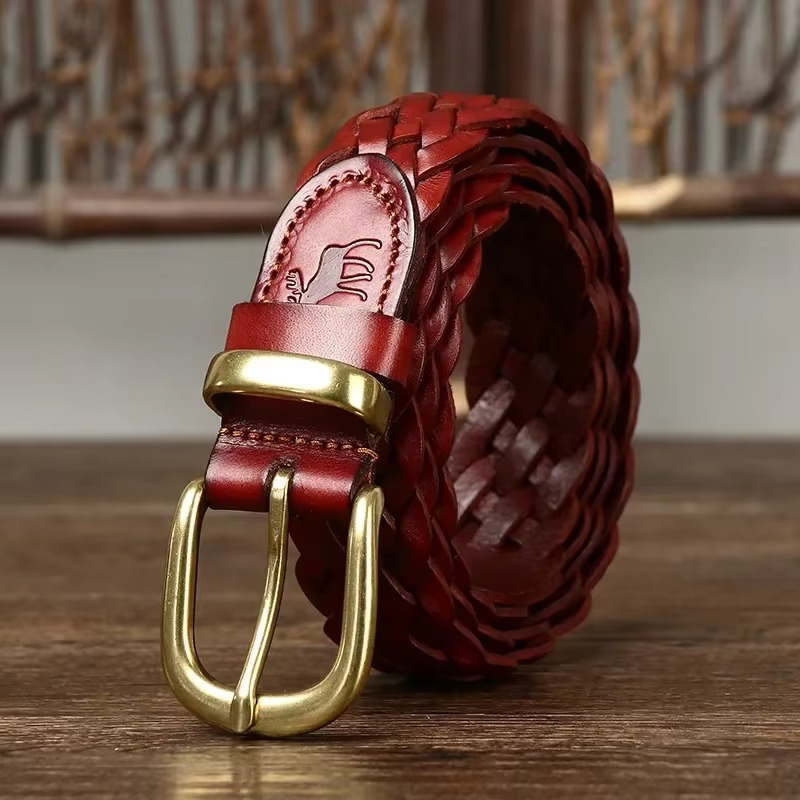 WOVEN HERITAGE LEATHER BELT