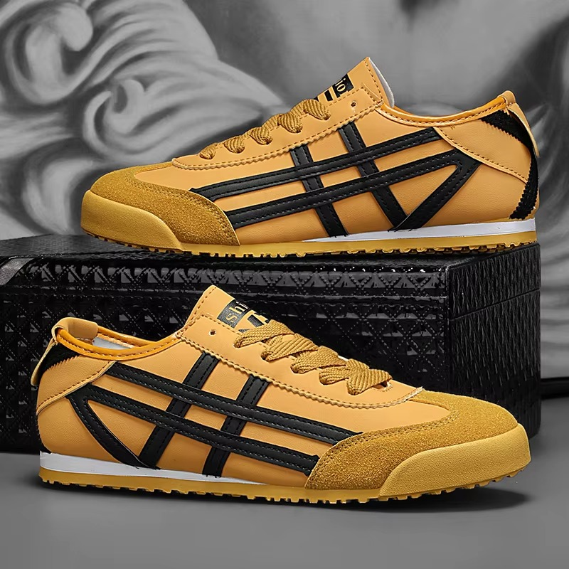PATCHWORK LACE-UP SNEAKERS