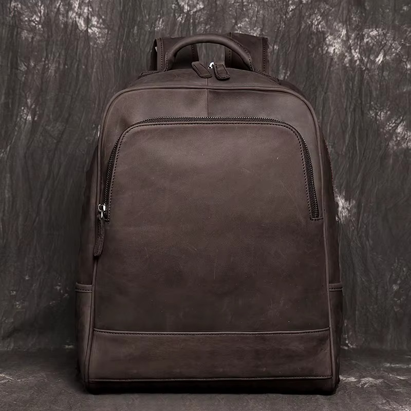 STREAMLINED LEATHER BACKPACK