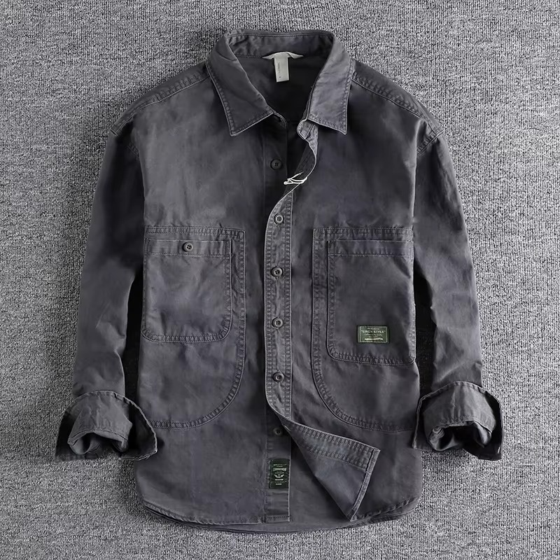 UTILITY BUTTON SHIRT