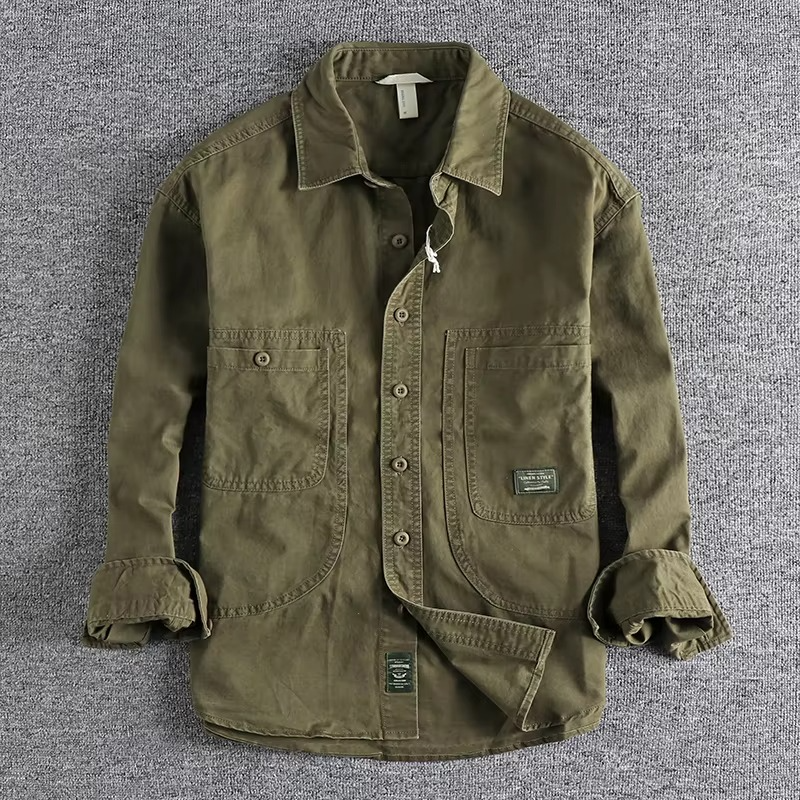 UTILITY BUTTON SHIRT