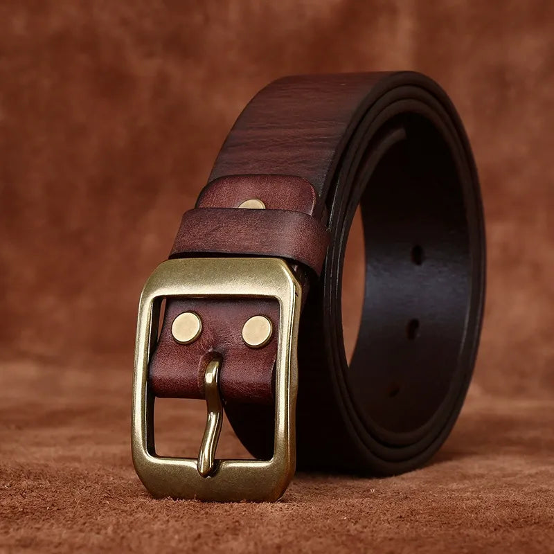 SOLID BRASS BUCKLE BELT