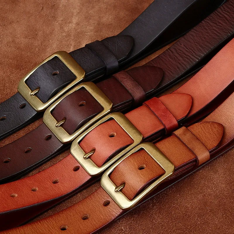 SOLID BRASS BUCKLE BELT