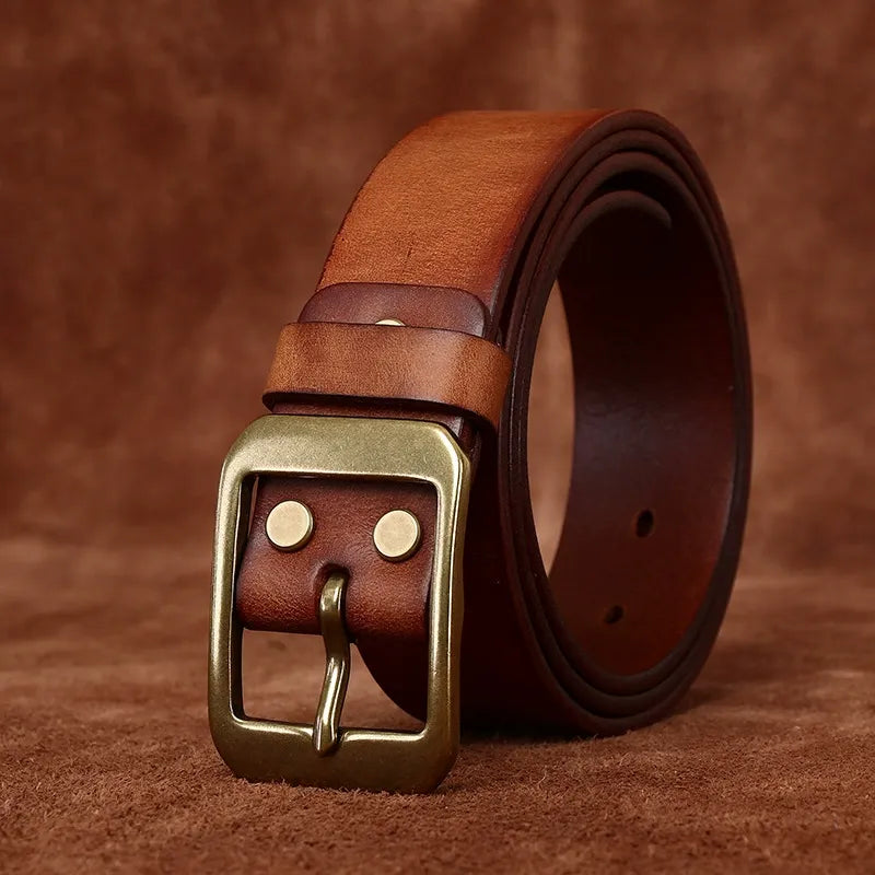 SOLID BRASS BUCKLE BELT
