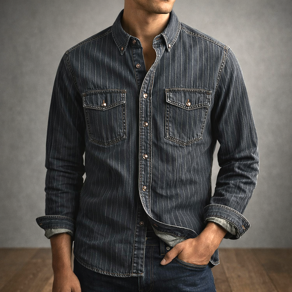 Ridgeline™ – Vintage Denim Work Shirt