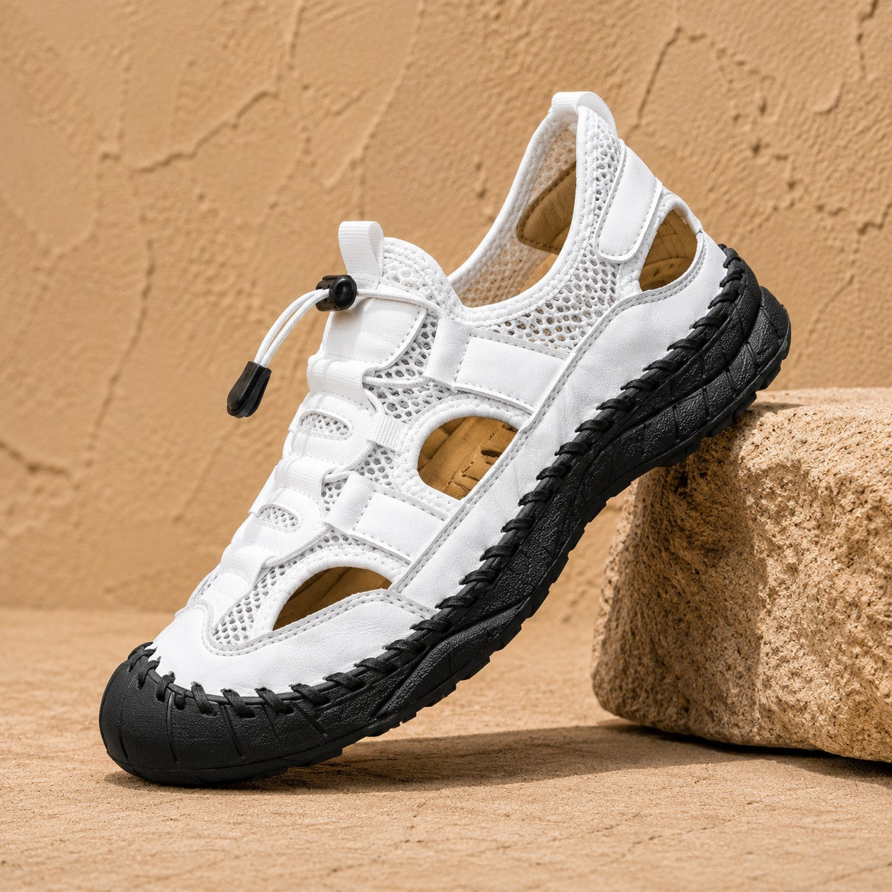 BREATHABLE COWHIDE TRAIL LOAFERS