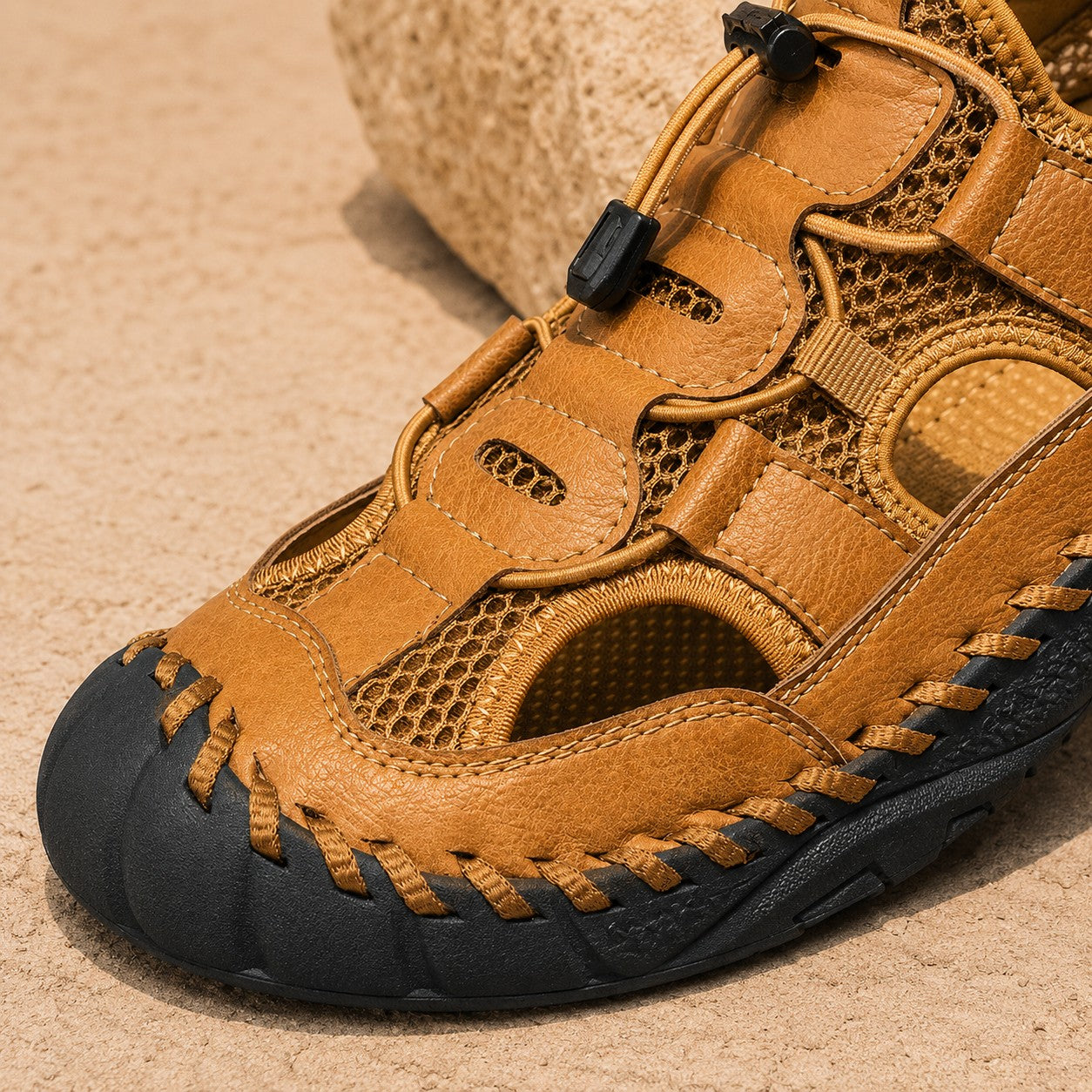 BREATHABLE COWHIDE TRAIL LOAFERS