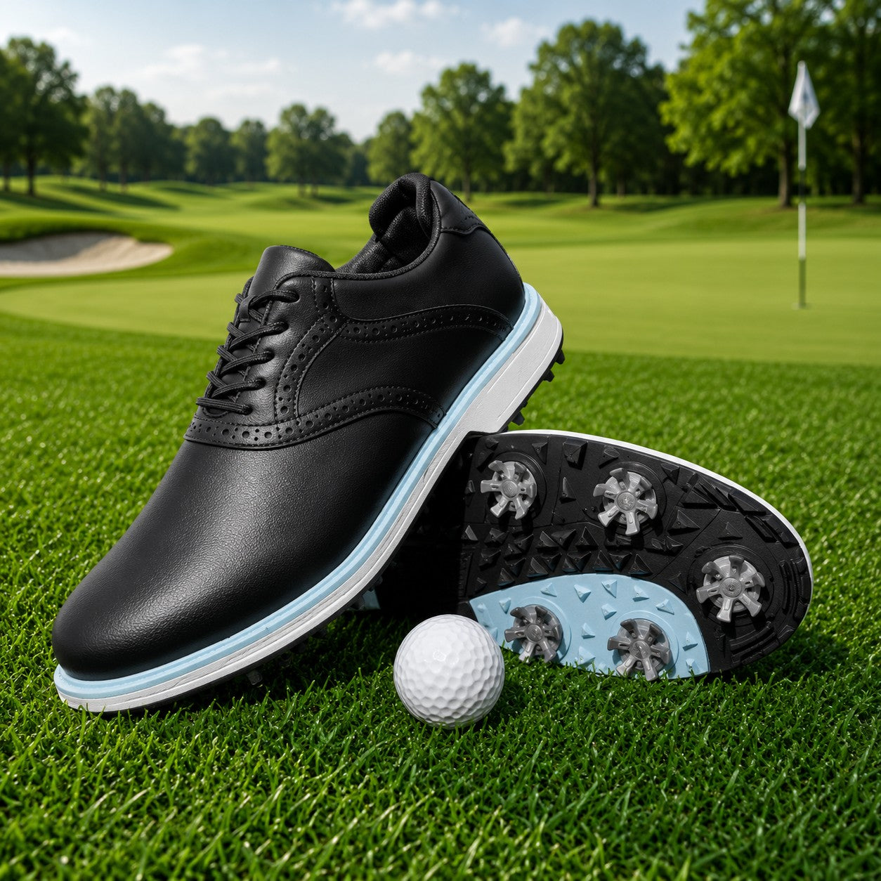 BROGUE SPIKE GOLF SHOES