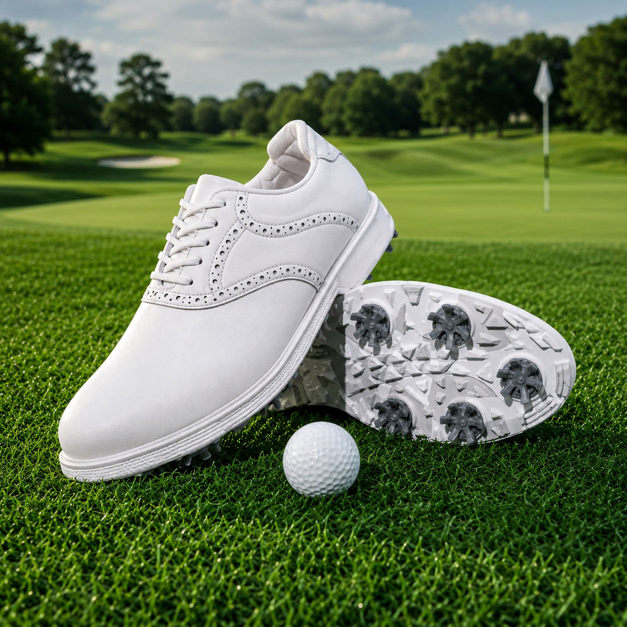 BROGUE SPIKE GOLF SHOES
