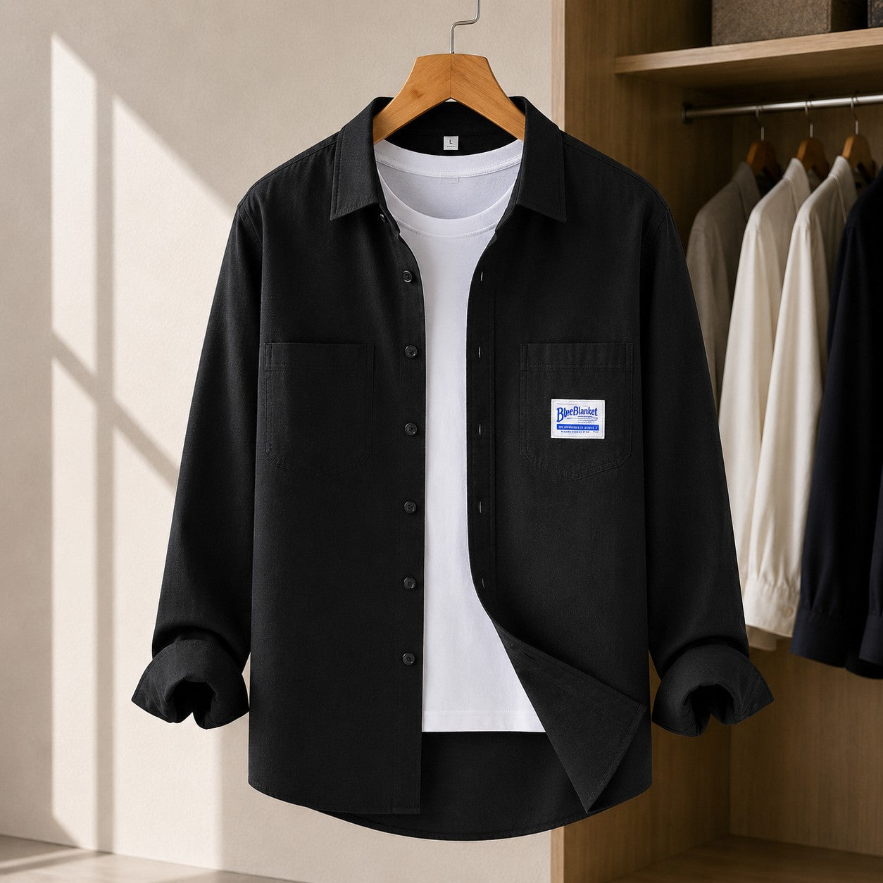 CLEAN CUT CARGO STYLE SHIRT